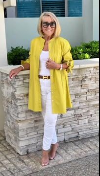 💕 Classy & Comfortable🌸Solid Color Long Cotton Shirt Jackets FOR Women