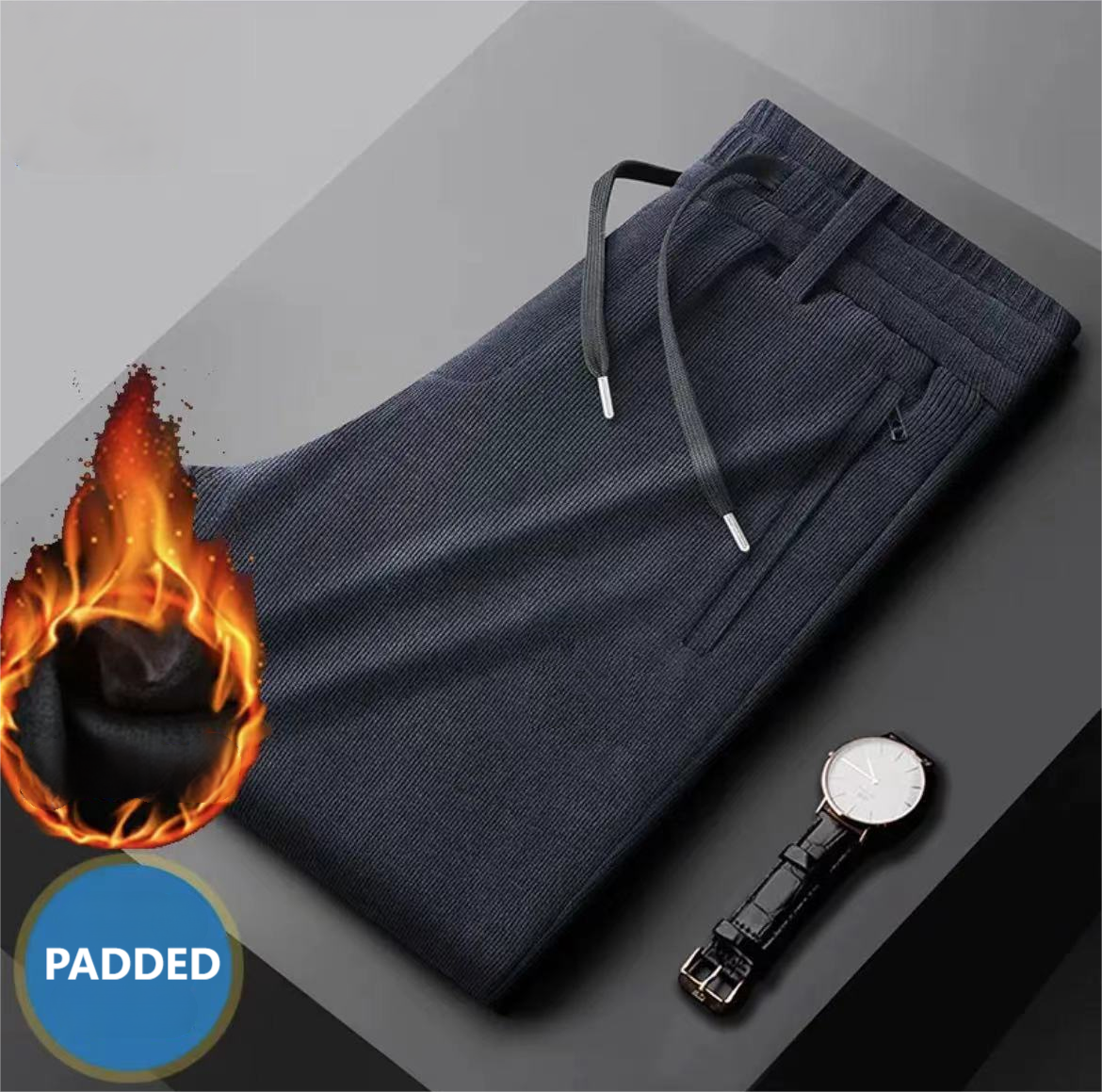 Great Gift - Men's Padded Warm Corduroy Sweatpants