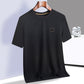 Men's Summer Breathable Ice Silk High Elasticity Casual Short Sleeve T-Shirt