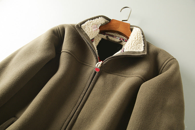 THE WALKING FIREPLACE-UNISEX 360-DEGREE ULTRA-WARM SHERPA COAT