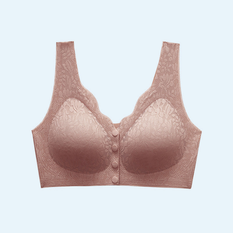 ✨Hot Sale✨Front Buckle Sleep Bra For Older Women