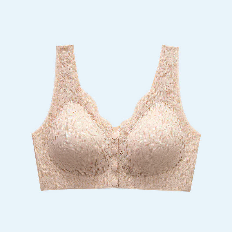 ✨Hot Sale✨Front Buckle Sleep Bra For Older Women