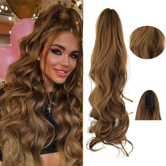 🎁Hot Sale 30% OFF⏳Dreamy Wavy Ponytail Hair Extensions with Clips