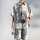 Men's ice silk two piece set