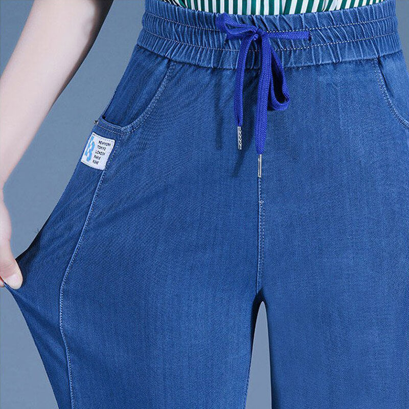 🔥2024 Hot Sale🔥Slim casual straight ice silk jeans👖