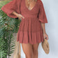 💕Open Back Lace Crochet Romper Dress-displays graceful figure!