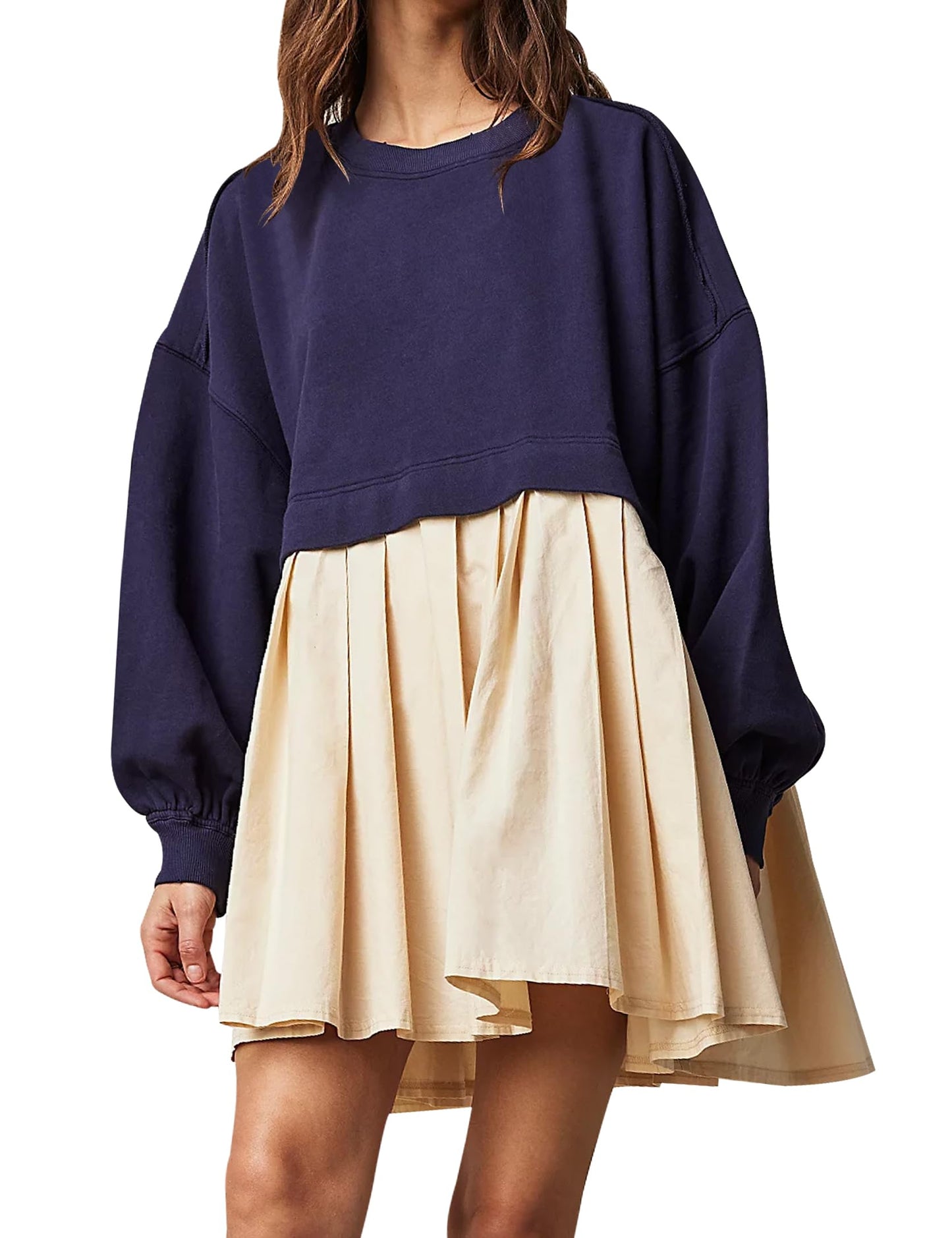 49% OFF🔥Womens Oversized Sweatshirt Dress Crewneck Mini Dress