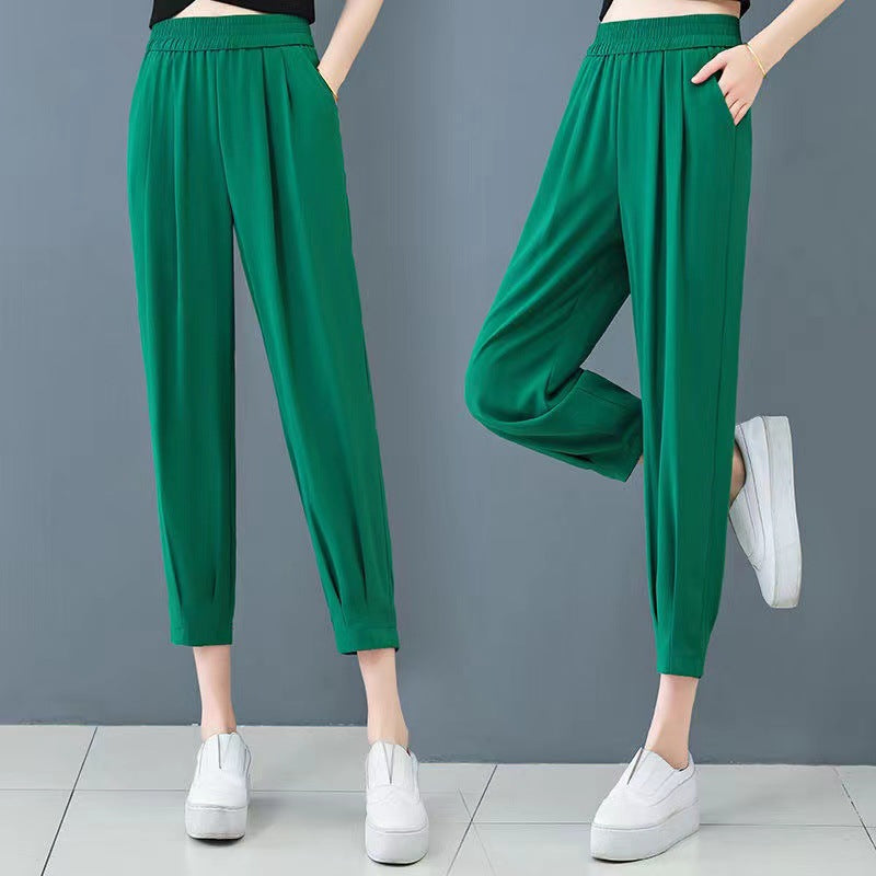 Women's Breathable Stretch Casual Straight Pants