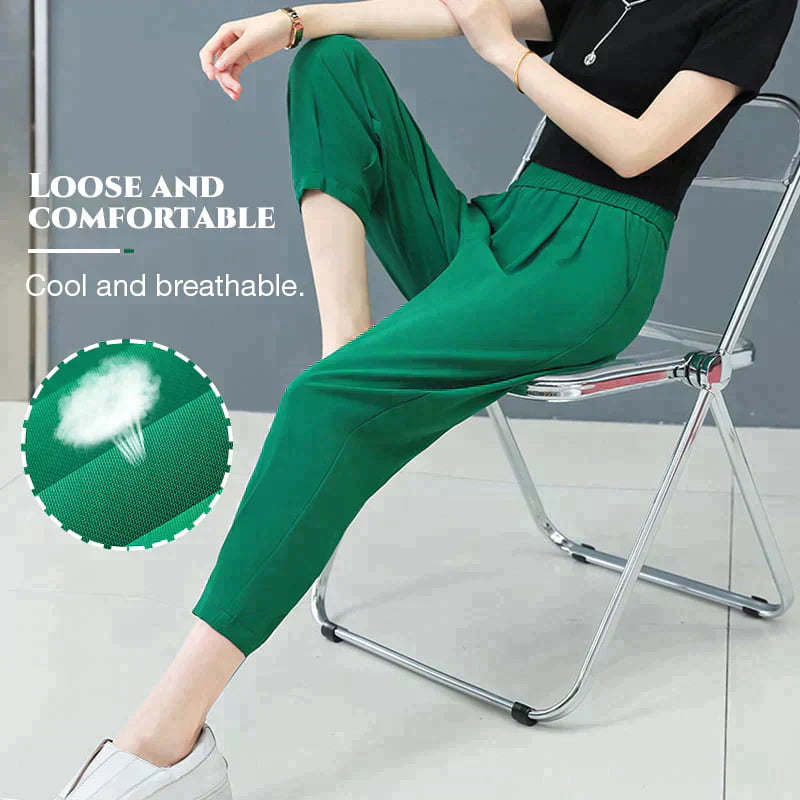 Women's Breathable Stretch Casual Straight Pants