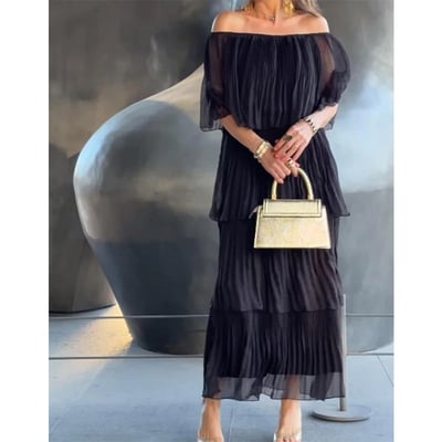 🔥50% off for a limited time👗Ladies Elegant Dress Chiffon Cake Maxi Dress (Free Shipping)