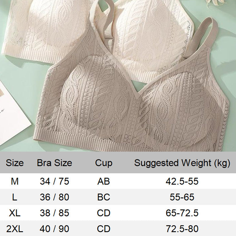 Non-marking stretch bra without steel ring