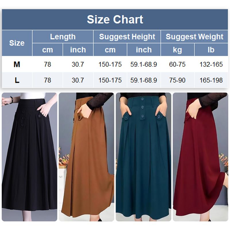 [Gift for Women] Fall High-waist Draping Casual Pleated Skirt