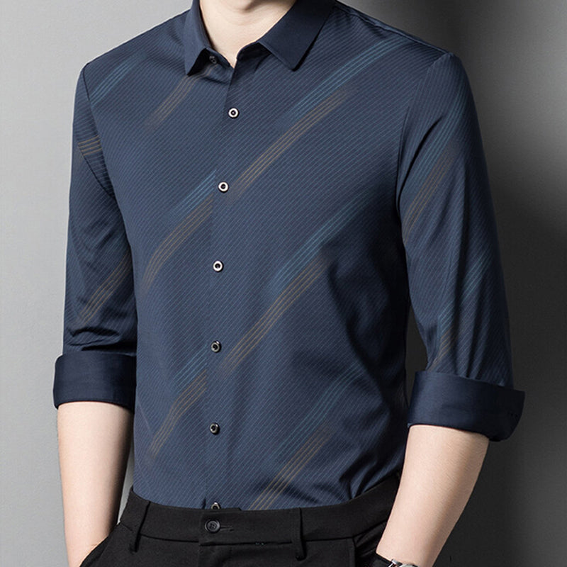 🔥2024 New Year's Hot Sale🔥-Men's Warm Business Casual Shirt