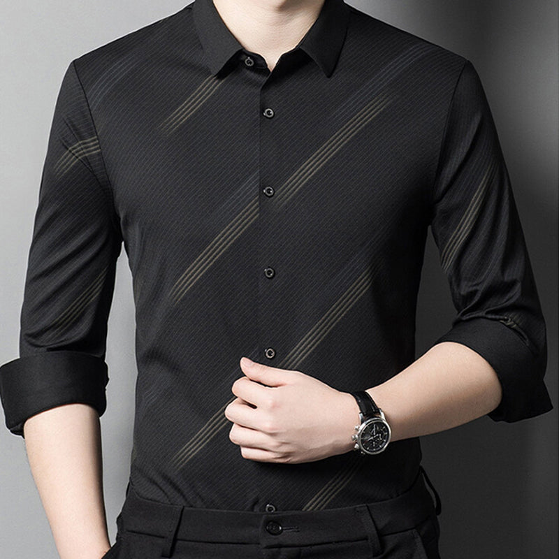 🔥2024 New Year's Hot Sale🔥-Men's Warm Business Casual Shirt