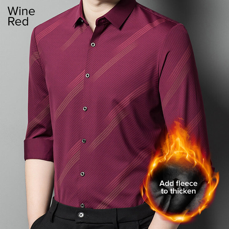 🔥2024 New Year's Hot Sale🔥-Men's Warm Business Casual Shirt