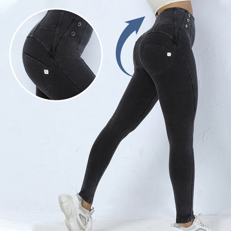 👖🔥Skinny high waist yoga pants for buttock lifting🎁