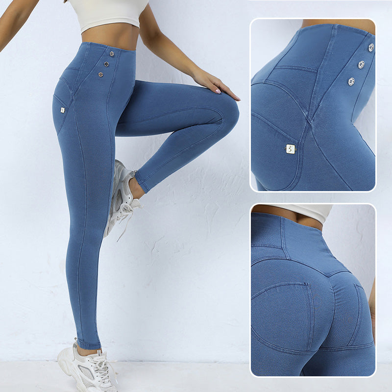 👖🔥Skinny high waist yoga pants for buttock lifting🎁