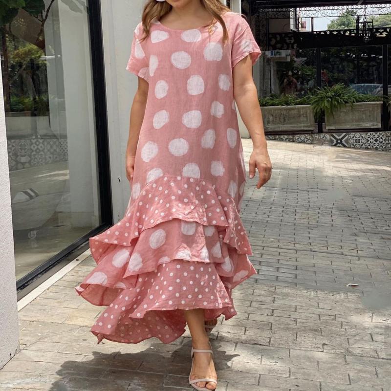 🔥Hot New 48%OFF🎉Polka Dot Printed Swing Long Dress