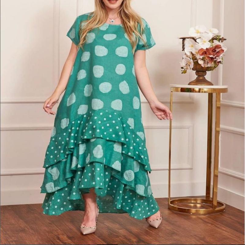 🔥Hot New 48%OFF🎉Polka Dot Printed Swing Long Dress