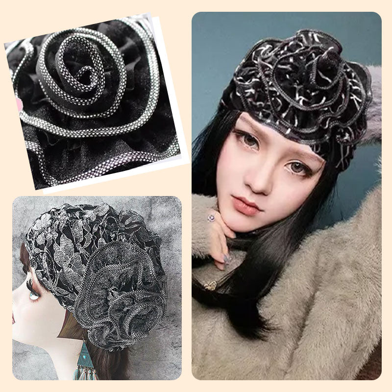 Unique Floral Breathable Lace Headscarf