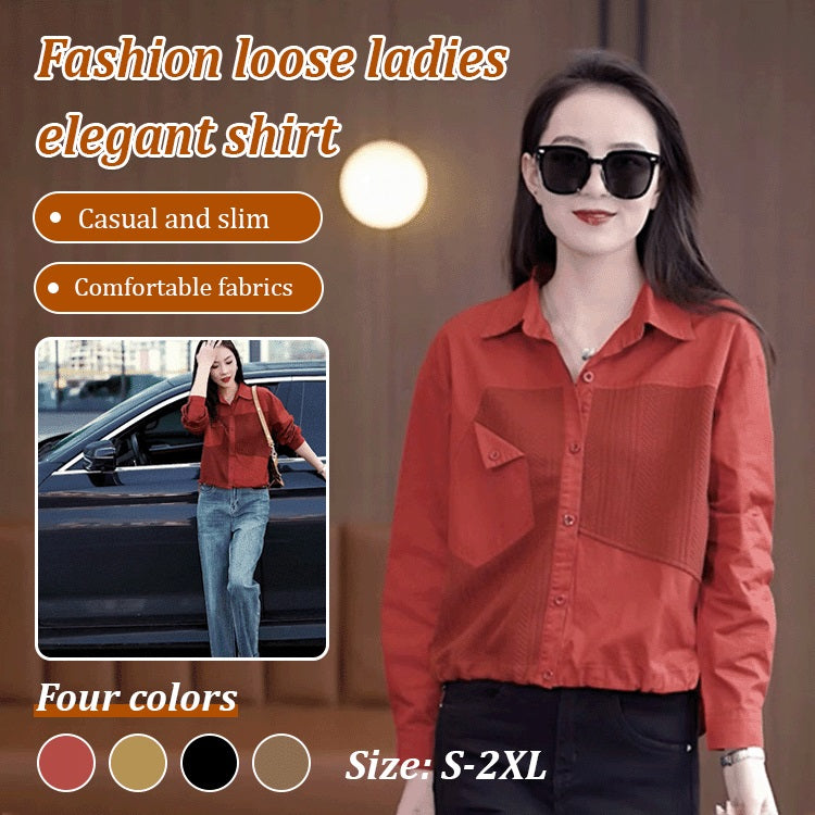 Stylish Patchwork Shirt For Women