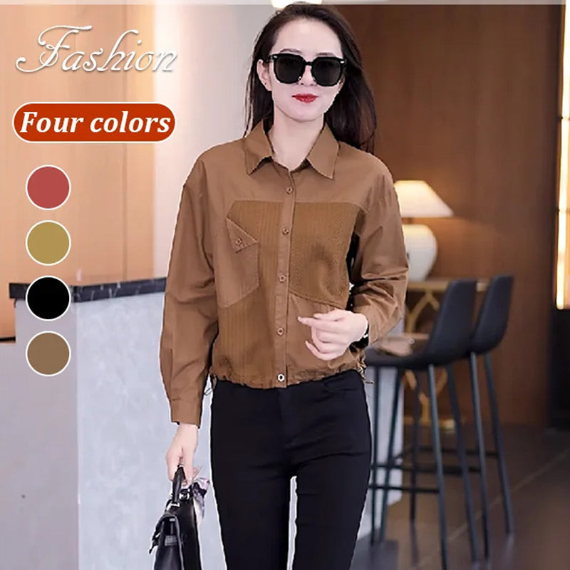 Stylish Patchwork Shirt For Women