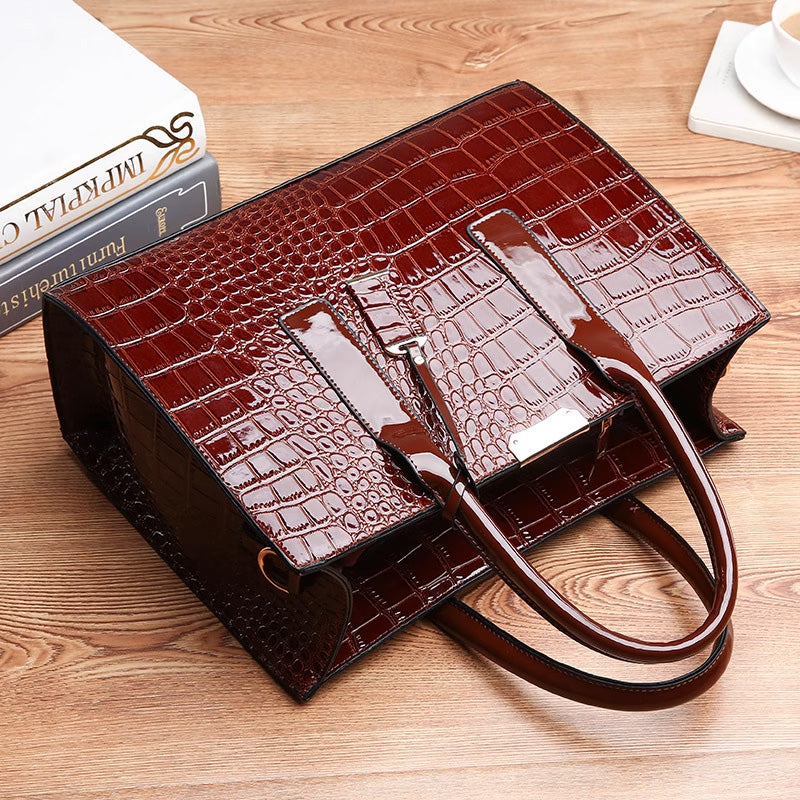 👜[Women's gift] Crocodile print handbag