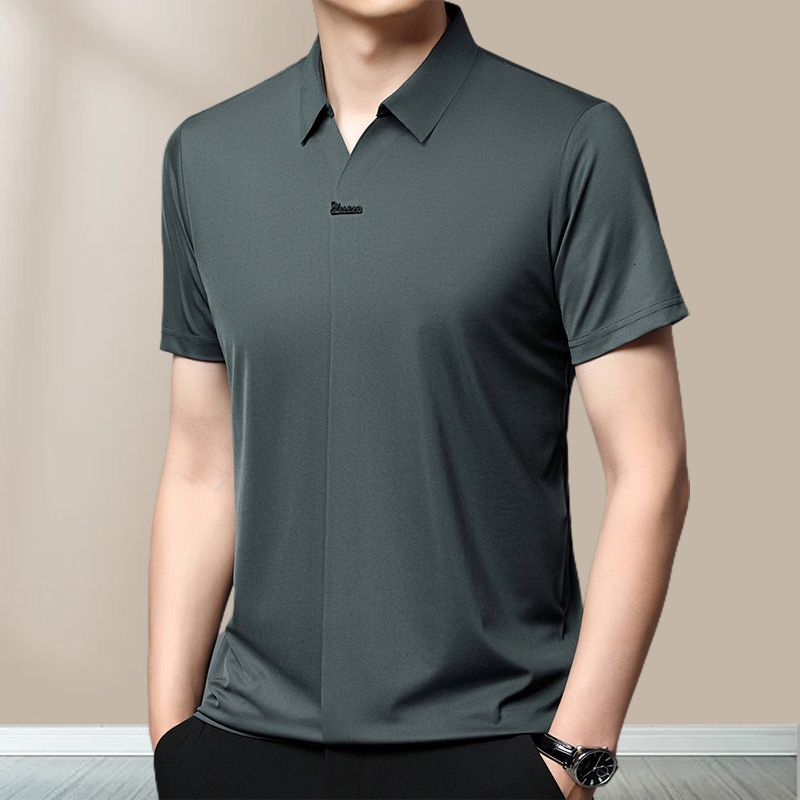 🎁Hot Sale 49% OFF⏳Men’s Casual Lapel Breathable Wrinkle-free T-shirt