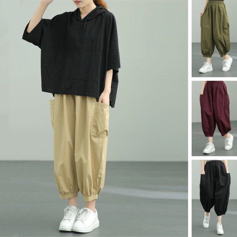 💥Women's Vintage Casual Loose Ankle Length Pants