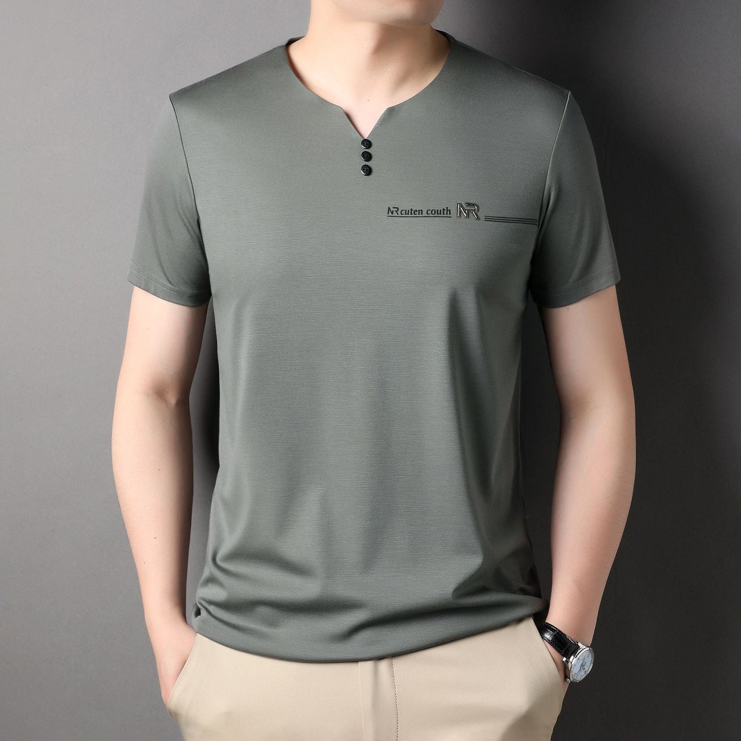 Men's Stylish Soft Breathable Short Sleeve Top