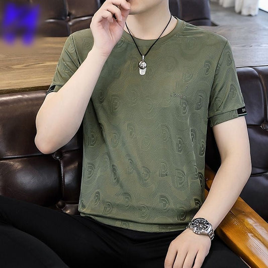 Men's Ice Silk Short Sleeve T-Shirt