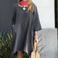 Women’s Casual Solid Color Loose Fit Dress with Pocket