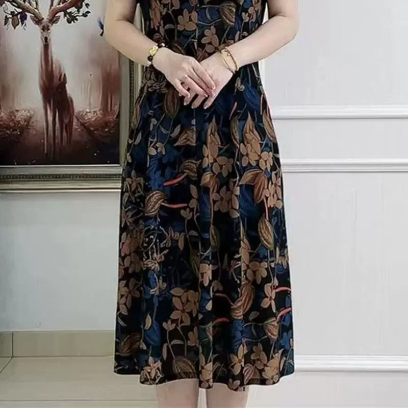 Women's Graceful Floral Printed Dress