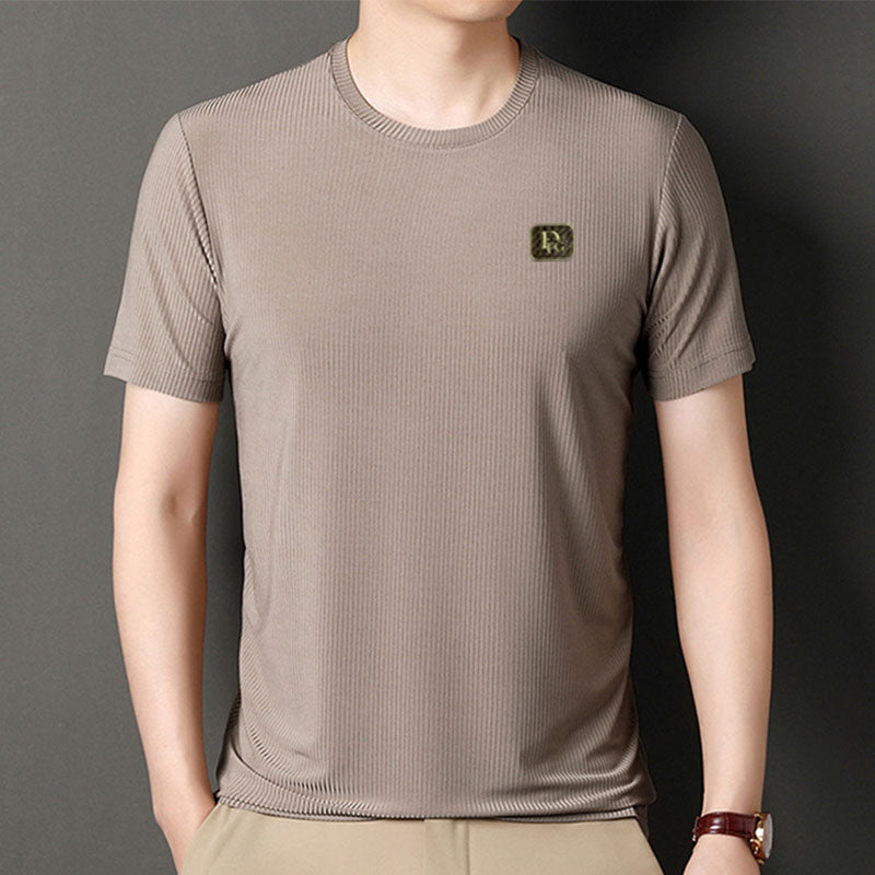 Casual High Stretch T-Shirt for Plus Size Men（49% OFF）