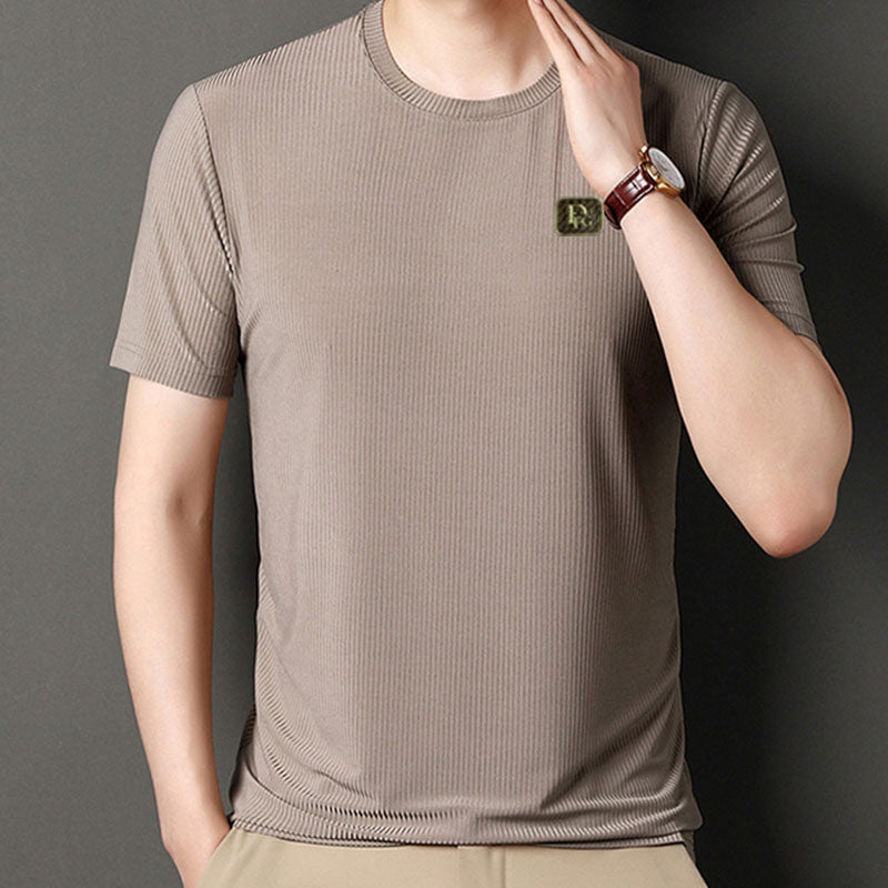 Casual High Stretch T-Shirt for Plus Size Men（49% OFF）