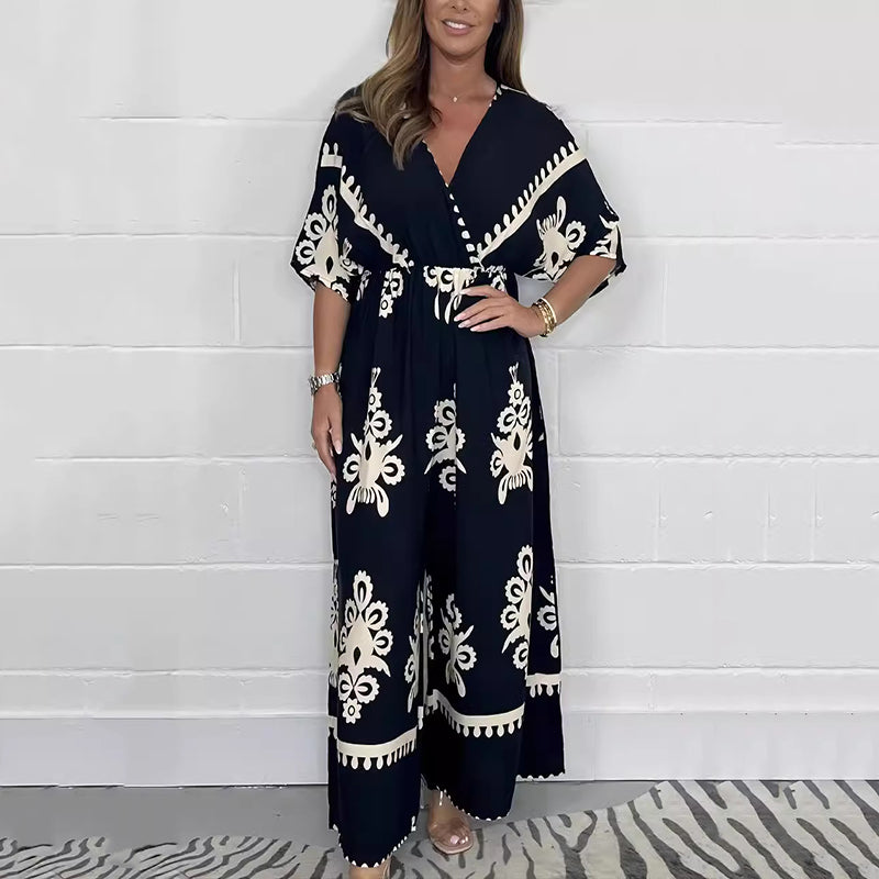 💃Women’s V-Neck Wide Leg Jumpsuit