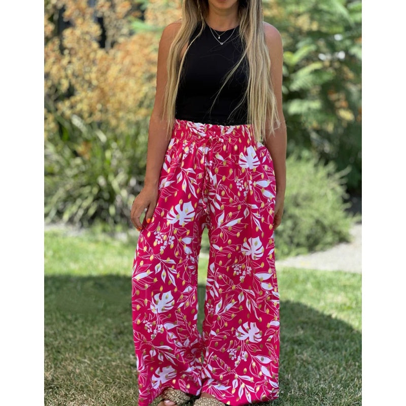 🌷HOT SALE 40% OFF🌷Women's Printed Wide Leg Pants