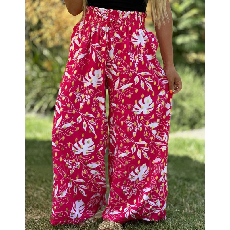 🌷HOT SALE 40% OFF🌷Women's Printed Wide Leg Pants