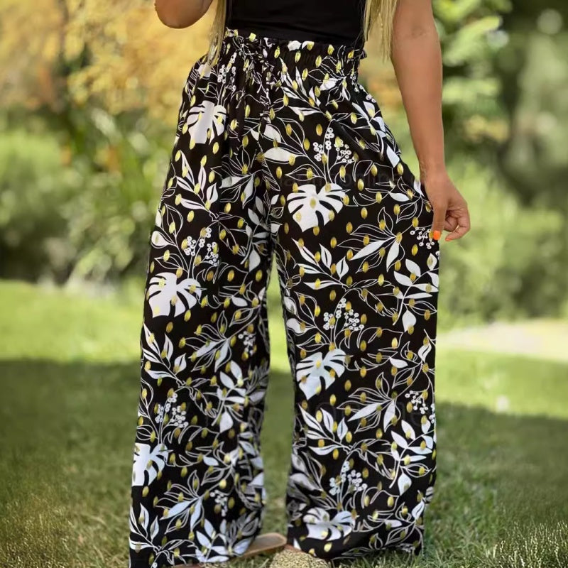 🌷HOT SALE 40% OFF🌷Women's Printed Wide Leg Pants