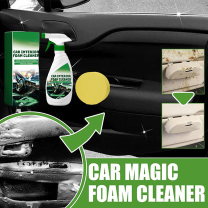 Effective Car Interior Foam Cleaner with Sponge（BUY 1 GET 1 FREE）