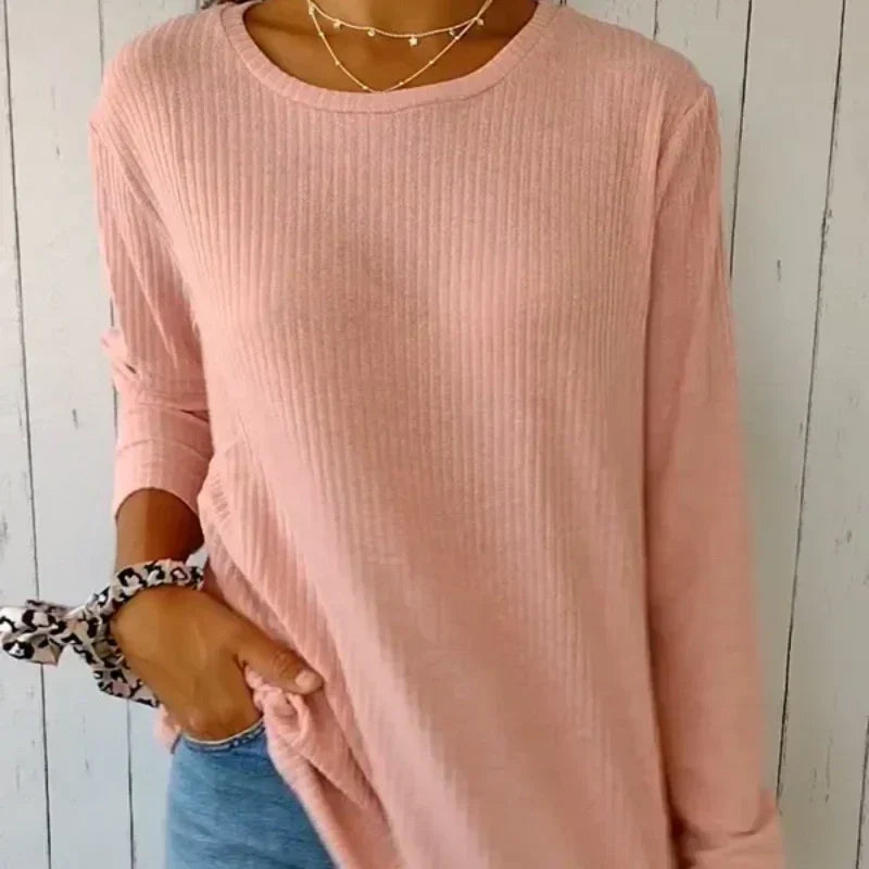 💥50% OFF 👚Women’s Casual Long Sleeve Solid Color Button T-Shirt