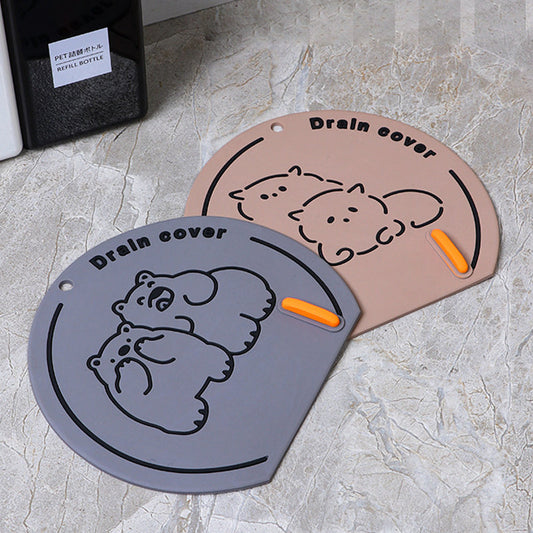 Cartoon anti-odor floor drain cover