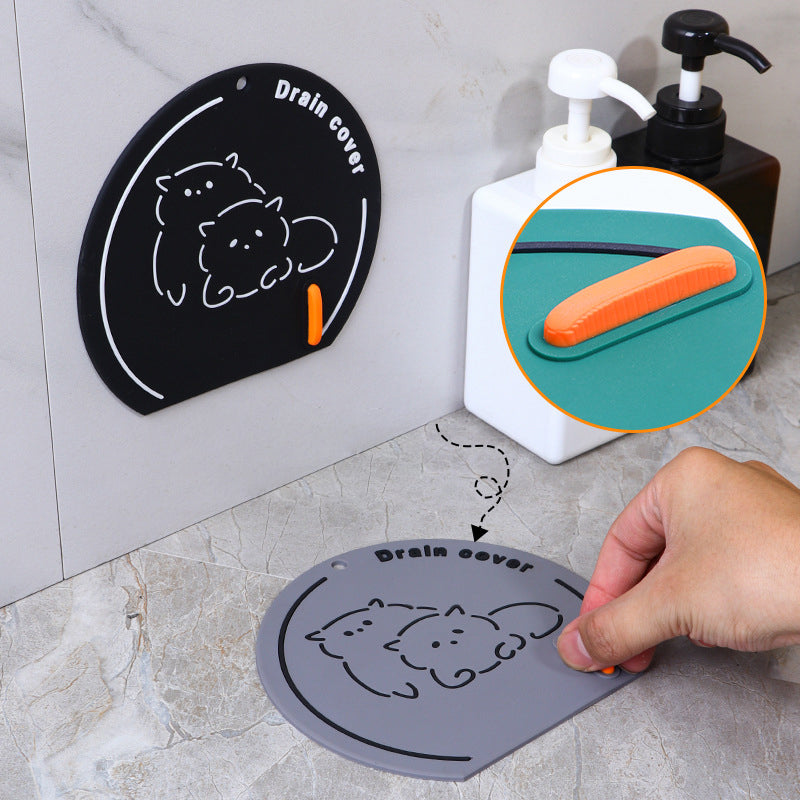 Cartoon anti-odor floor drain cover