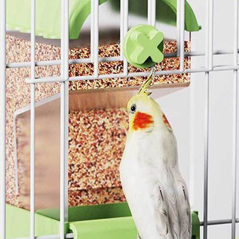 🐦Transparent Splash-Proof Automatic Bird Cage Feeder