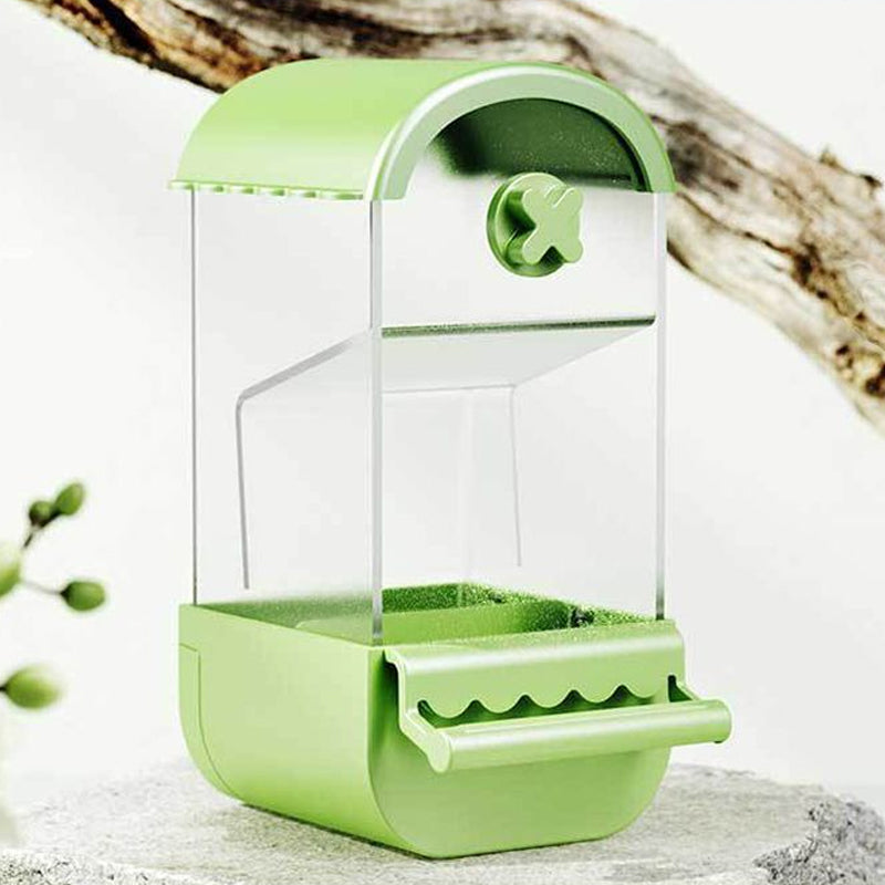 🐦Transparent Splash-Proof Automatic Bird Cage Feeder