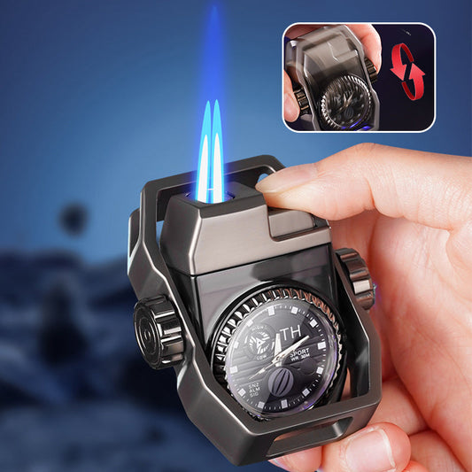 🔥Hot Sale🔥Windproof Watch Lighter with Decompression Gyro Design