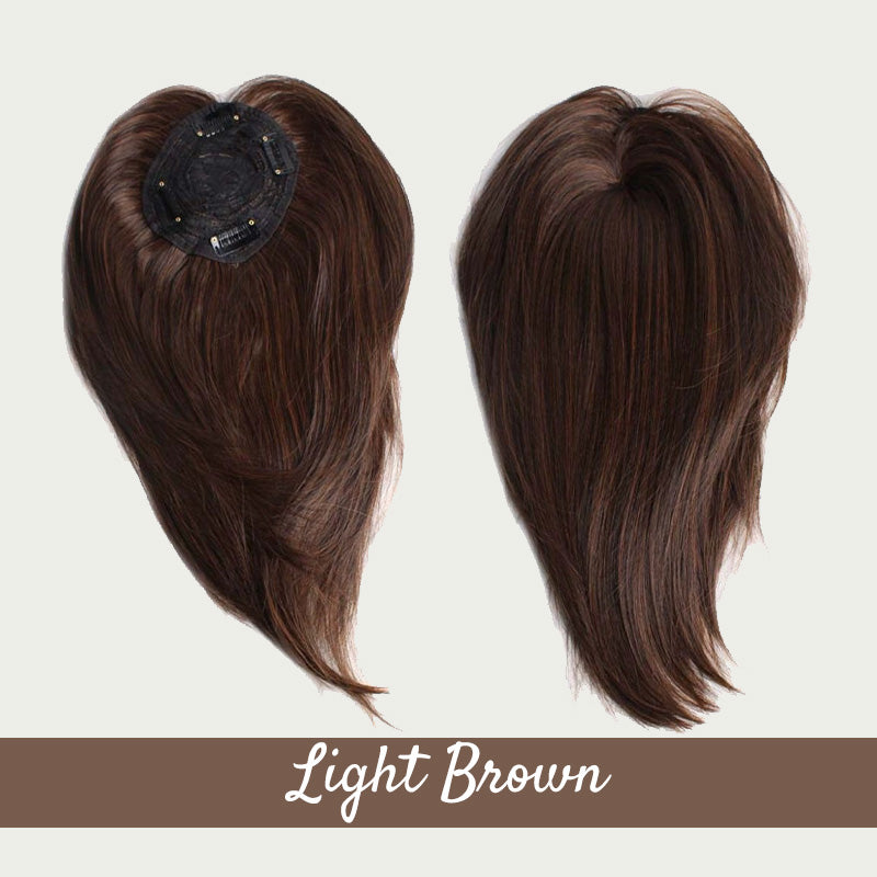 Women's Hair Toppers Hair Piece with Side Bangs