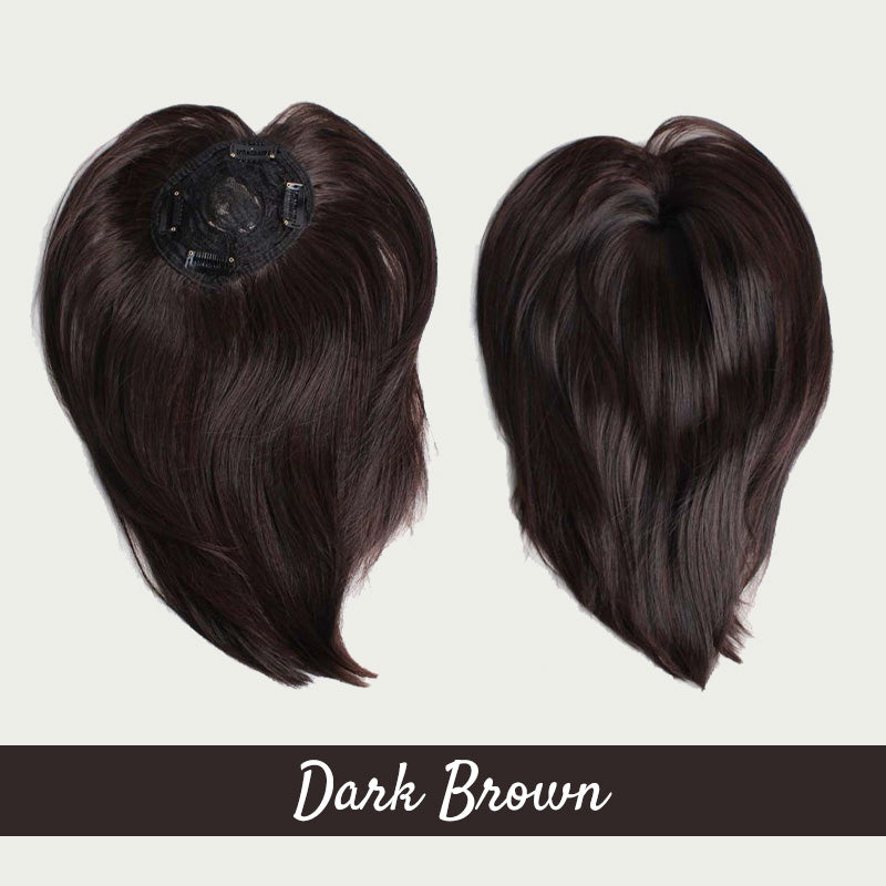 Women's Hair Toppers Hair Piece with Side Bangs