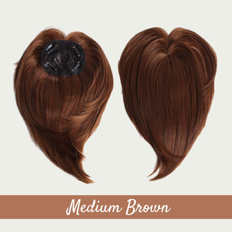 Women's Hair Toppers Hair Piece with Side Bangs