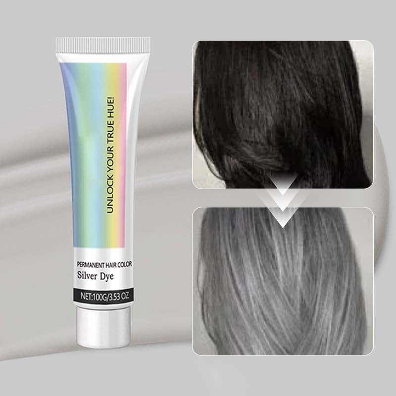 Best Gift 2-in-1 Natural Essence Extract Silver Hair Dye